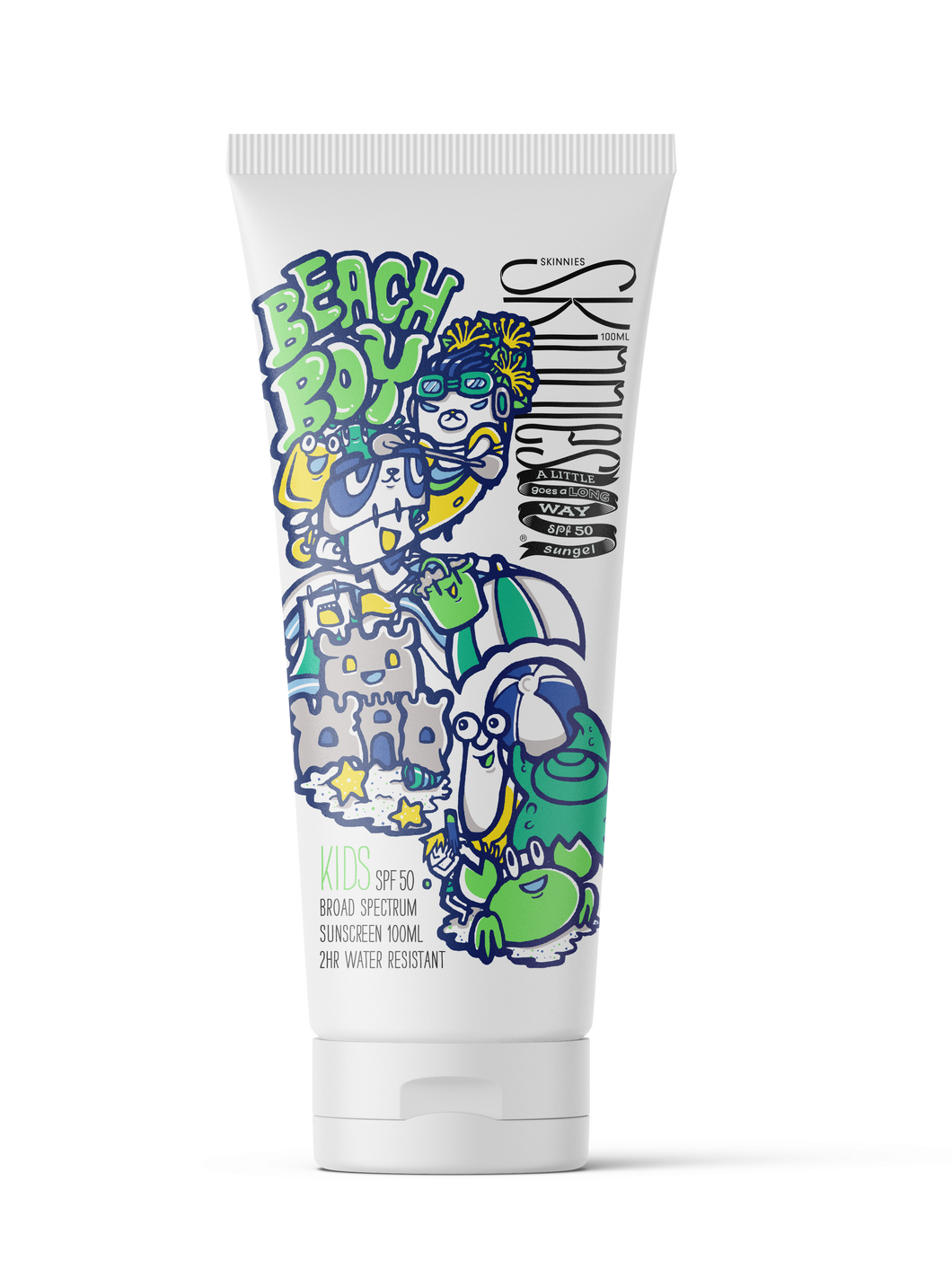 Skinnies KIDS SPF50 Beach Boy 100ml – SHORT DATED